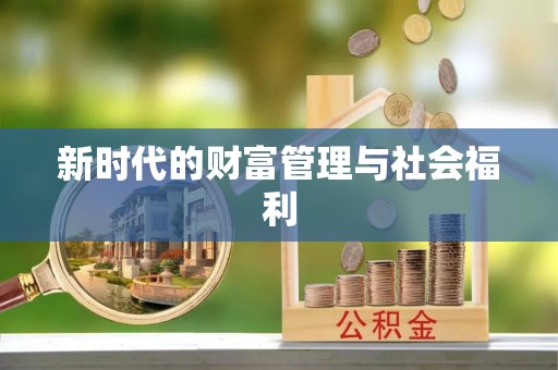 桥西新时代的财富管理与社会福利