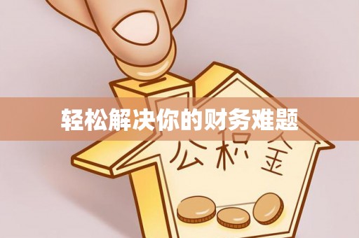 桥西轻松解决你的财务难题