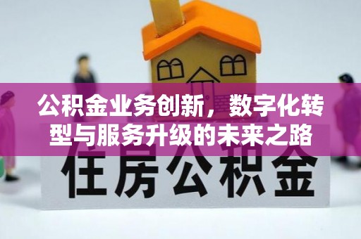桥西公积金业务创新，数字化转型与服务升级的未来之路