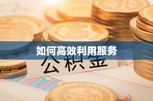 桥西如何高效利用服务