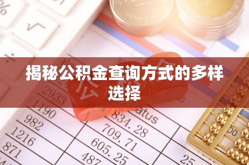 桥西揭秘公积金查询方式的多样选择